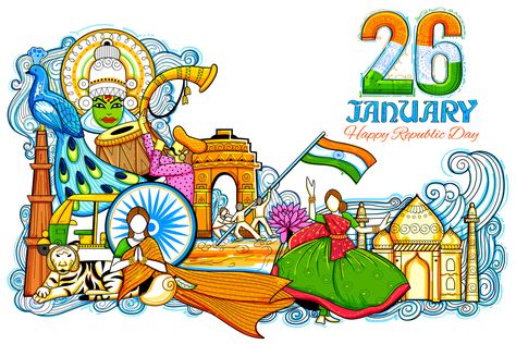 This republic day, let’s remember Republic day history and why do we celebrate republic day. Read on! Incredible India Posters, Essay On Republic Day, Diversity Poster, Independence Day Drawing, 26th January, India Poster, Indian Independence Day, Republic Day India, Independence Day India