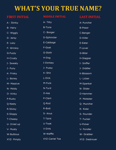 Humour, Code Names For People You Dont Like, Names For Games, Funny Character Names, Whats My Name, Funny Name Generator, Name Maker, Birthday Scenario, Game Name