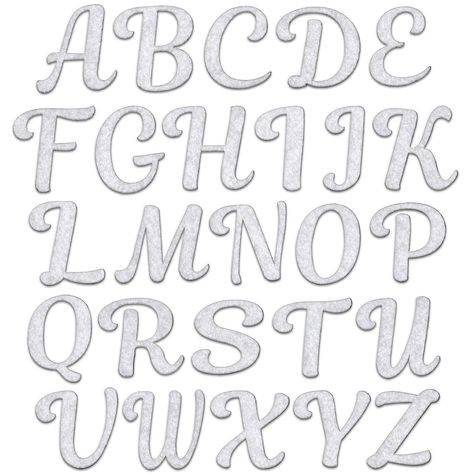 PRICES MAY VARY. DIMENSIONS — All Letters are 2.25" tall and vary in width depending on the letter. WHAT'S INCLUDED — Package includes (26) Letters. One of each letter. HOW TO APPLY — The Letters can be ironed on, sewn on or glued on. MADE TO LAST — Our patches are made with only the best material and glue. PERFECT FOR — Great for shirts, sweaters, pillows, bags, hats, clothing, banners and more! Kit Includes One of each Letter. 26 pieces total. Beautiful cursive felt letters may be used to pers Classroom Pillows, Tattoo Fonts Alphabet, Business Fonts, Iron On Letters, Cursive Script, Felt Letters, Applique Kit, Cursive Letters, Letter Stencils