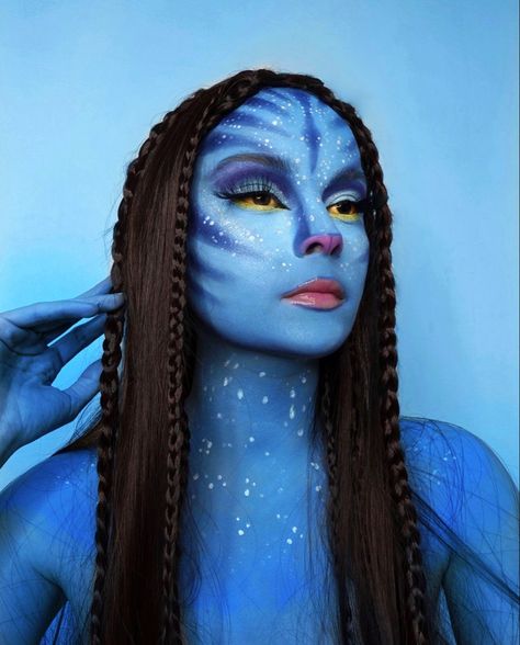 Makeup avatar Avatar Halloween Costume, Avatar Halloween, Avatar Makeup, Avatar Costumes, Avatar Cosplay, Holloween Makeup, Creepy Halloween Makeup, Media Makeup, App Filter