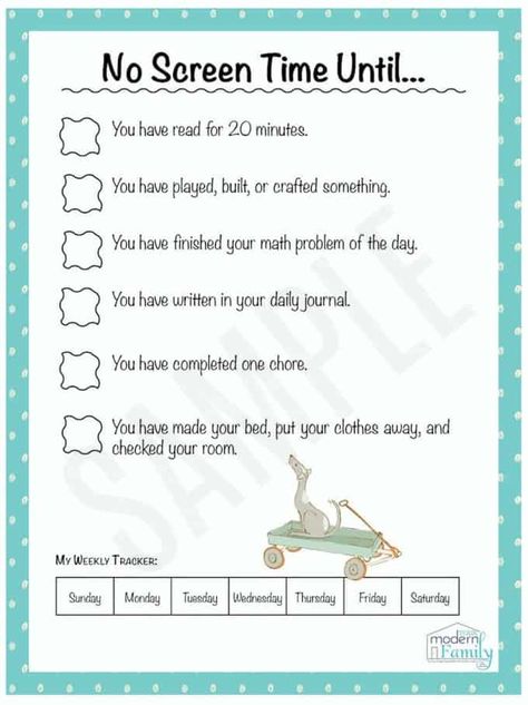 If you need help limiting screen time for your kids, this free printable is going to be amazing for you! It gives your kids a to do list so they can earn screen time. Read the article for lots of ideas and tips, as well as screen time recommendations by age. #screentime #screentimeforkids #screentimerules #boredkids #ElectronicFreeZone No Screen Time, Uppfostra Barn, Discipline Ideas, Screen Time Rules, Rules For Kids, Morning Meetings, Baby Schedule, Family Wellness, Chore Charts