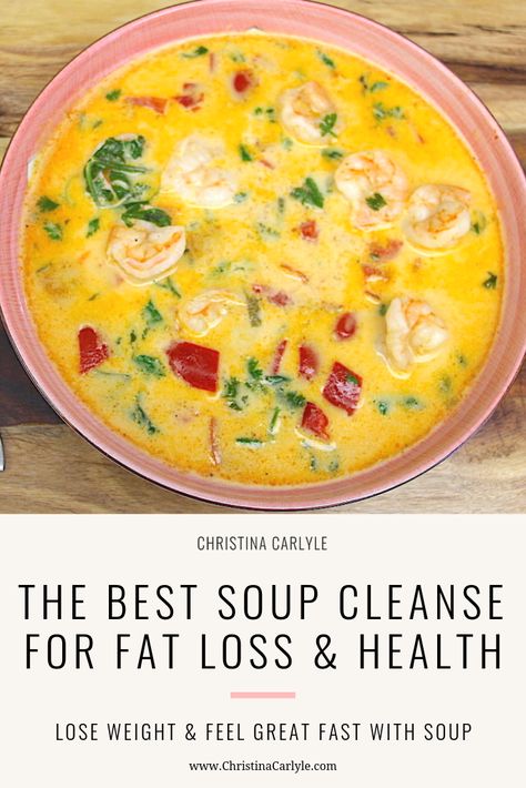 Essen, Coconut Thai Soup, Detox Soups, Thai Soup Recipes, Superfood Soup, Shrimp Soup Recipes, Christina Carlyle, Chicken Coconut Soup, Organic Soup