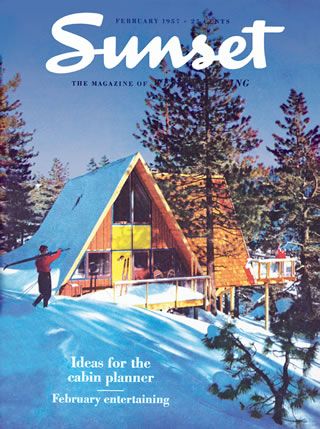 Eichler for the Weekends - Page 2 | Eichler Network San Francisco Architecture, Cabin Accessories, A Frames, Sunset Magazine, Lake Arrowhead, Vintage Sunset, A Frame Cabin, Cabin Fever, Simple Graphic