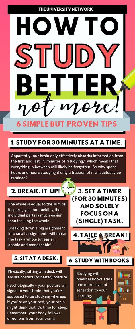 Study BETTER, not more! Click to see details and additional #studytips! #college Studytips Study Habits, College Reading Tips, How Study Better, How To Succeed In School, Study Habits College, Study Tips For High School, Tips To Study, Working And Studying, Study Effectively