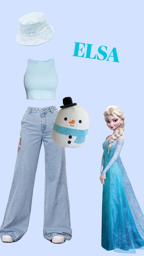 #elsa Elsa Disneybound Casual, Princes Outfit, Elsa Inspired Outfit, Elsa Disneybound, Anna Makeup, Disneybounding Ideas, Disney Princess Inspired Outfits, Elsa Outfit, Disney Bound Outfits Casual