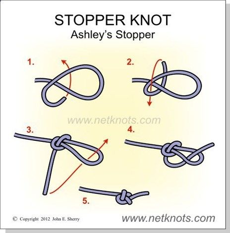 Stopper Knot - also known as the Oystermans stopper, is a knot developed by Clifford Ashley around 1910. Knot For Jewelry Making, Tying Jewelry Knots, How To Tie Different Knots, Tying A Slip Knot Bracelet, How To Tie A Jewelry Knot, How To Tie Stretch Magic Cord, Tying Knots For Jewelry, Beading Knots Tutorial, Beaded Jewelry Knots