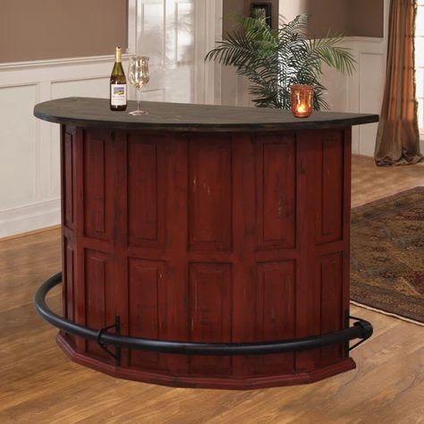 Ashanni 64'' Home Bar Free Standing Bars For Home, Hanging Wine Glasses, Entertaining Room, Bar Wood, Bar Stand, Casual Entertaining, Lexington Home, Bar Black, Kitchen Stand