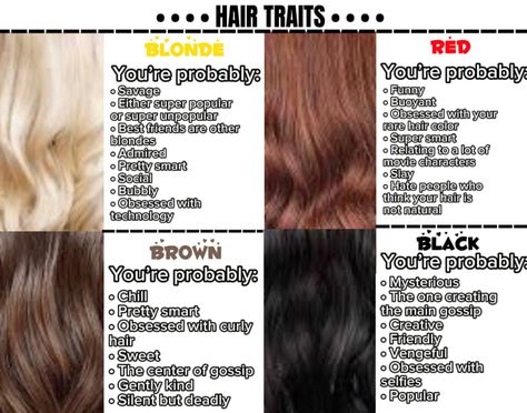 Cool hair personality traits photo 👩👨 Black Cat Personality, Rarest Hair Color, Cat Personality, Cool Hair, Red To Blonde, Hate People, Creative Hairstyles, Personality Traits, Red Brown