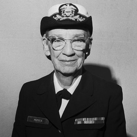 Computer programmer Grace Hopper helped develop a compiler that was a precursor to the widely used COBOL language and became a rear admiral in the U.S. Navy. Northwest Missouri State University, Charles Babbage, Mount Holyoke College, Grace Hopper, Rear Admiral, Arlington National Cemetery, Computer Programmer, Popular Mechanics, Women Encouragement