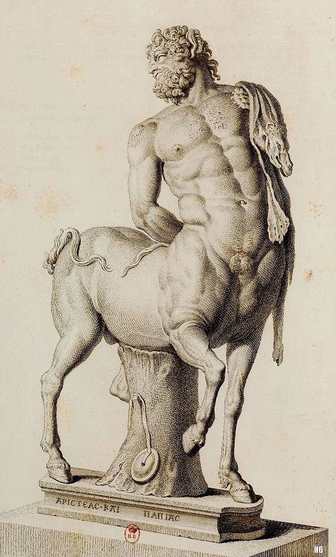 The Old Centaur”, 1750, engraving by Giovanni Gaetano Bottari Masculine Art, Classic Sculpture, Greek Mythology Art, Greek And Roman Mythology, Greek Sculpture, Roman Art, Mythology Art, Greek Art, Old Paintings