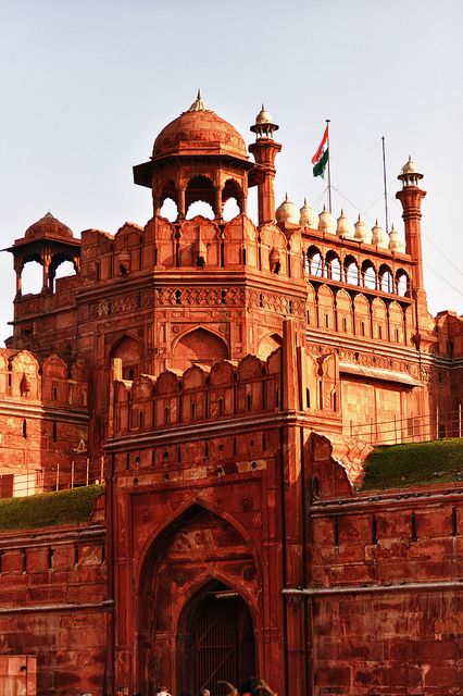 The Red Fort, Delhi, India                                                                                                                                                                                 More Indian Architecture, Red Fort Delhi, India Places, India Pattern, India Architecture, Mughal Architecture, Amazing India, Red Fort, Goa India