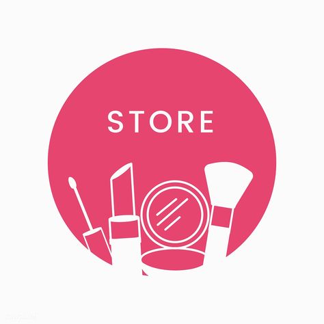 Pink beauty store logo cosmetics vector | free image by rawpixel.com Beauty Store Logo, Icon Makeup, Makeup Icon, Logo Makeup, Makeup Artist Logo, Store Logo, About Makeup, Beauty Store, Free Vector