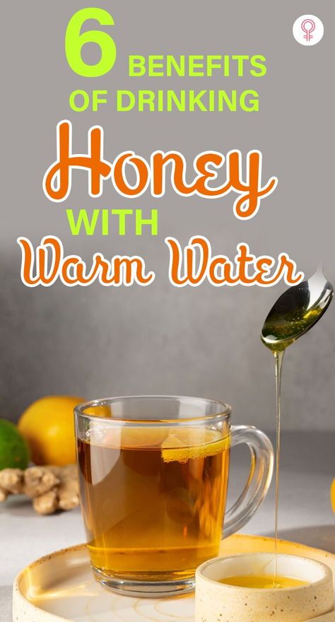 Honey And Warm Water, Honey Lemon Water, Cinnamon Water, Honey Drink, Aesthetic Health, Drinking Hot Water, Tattoo Health, Honey Water, Ginger Water