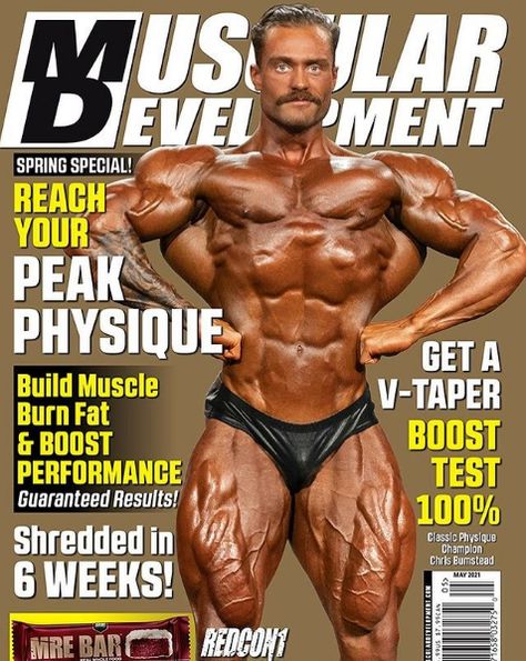 2021 - Chris Bumstead, Canada, on the cover of Muscular Development magazine of May 2021 Workout Motivation, Chris Bumstead, Cold Hard Truth, Muscular Development, Best Physique, Sneeze Guards, Mr Olympia, Building Muscle, Improve Health