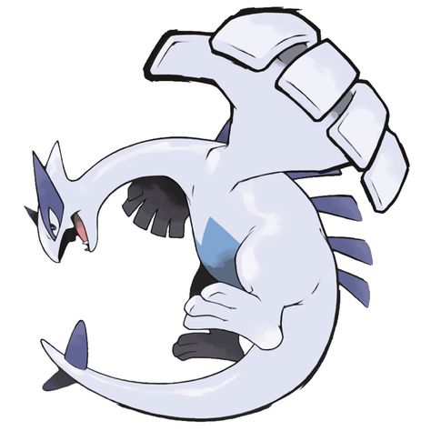 Lugia Cover Art - Pokémon HeartGold and SoulSilver Art Gallery Pokémon Gold And Silver, Pokemon Heart Gold, Pokemon Lugia, Pokemon Silver, Deadpool Pikachu, Powerful Pokemon, Pokemon Sprites, Pokemon Sketch, Mythical Pokemon