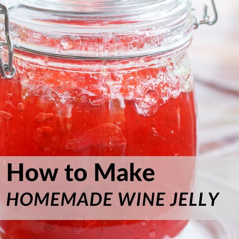 Amigurumi Patterns, Candy Apple Jelly, Wine Jelly Recipe, Apple Jelly Recipe, How To Make Wine, Water Bath Canning Recipes, Canning Jam Recipes, How To Make Candy, Pepper Jelly Recipes