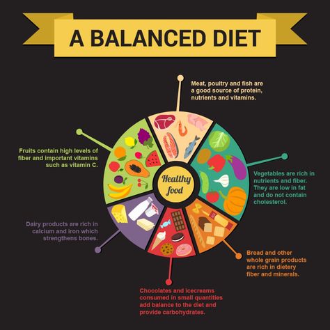 The Key to Proper Nutrition: A Balanced Diet - Infographic Healthy Eating Infographic, Fats And Oils Food Group, Healthy Eating Moodboard, Food And Nutrition Posters, Balanced Diet Chart For School Project, Balance Diet Chart, Balanced Diet Aesthetic, Healthy Diet Poster, Nutrition Poster Design