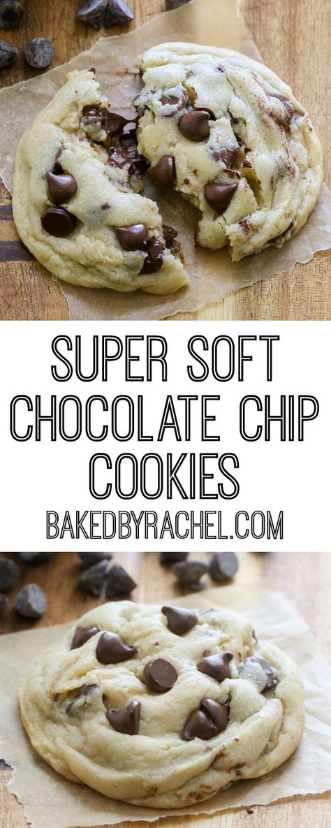 Pinch Of Yum Chocolate Chip Cookies, Half Baked Cookie Recipe, Extra Soft Chocolate Chip Cookies, Cookies That Stay Soft, Super Chewy Cookies, Half Baked Cookies, Big Soft Chocolate Chip Cookies, The Best Soft Chocolate Chip Cookies, Soft Snacks