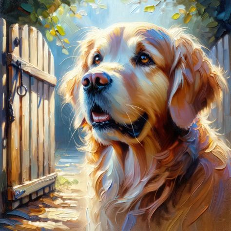 Twilight Scenes, Harmony Art, African Traditions, Spring Palette, Beauty In Art, A Golden Retriever, Patiently Waiting, Ancient Beauty, Dog Eyes