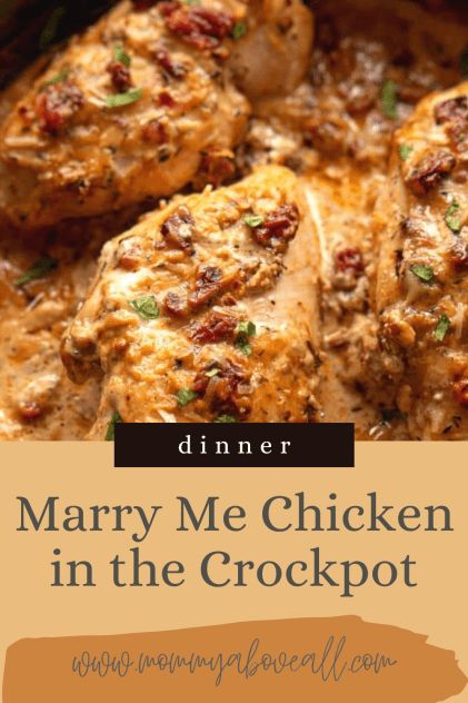 Marry Me Chicken In The Crockpot Essen, Creamy Chicken Dinner, Chicken In The Crockpot, Marry Me Chicken Recipe, Crockpot Chicken Thighs, Marry Me Chicken, Healthy Dinner Recipes For Family, Chicken Crockpot Recipes Easy, Dinner Recipes For Family