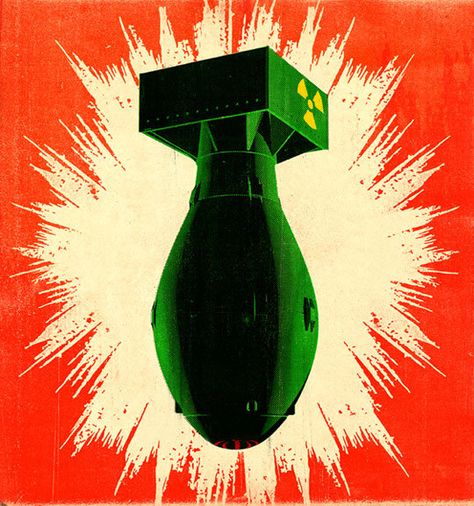 atom bomb Atomic Age, Nuclear Art, Arte Pulp, Nuclear Apocalypse, Propaganda Art, E Mc2, Post Apocalypse, Propaganda Posters, Mad Max
