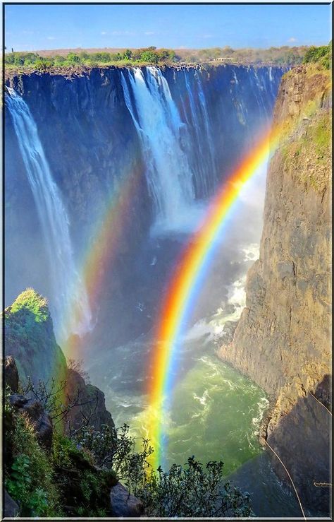 Plummeting Rainbows | Double rainbows and streams of water s… | Flickr Slippers, Pictures Of Rainbows, Streams Of Water, Zambezi River, Under The Bridge, Ruby Slippers, Victoria Falls, Maui Hawaii, Ruby