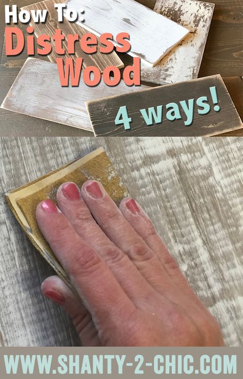 Upcycling, How To Make Paint Look Distressed, Diy House Signs, Distressed Wood Diy, Distress Wood, Distress Furniture, Distressing Painted Wood, Black Mold, Distressed Wood Signs