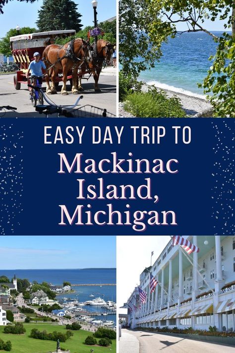 Explore Mackinac Island, Michigan in one day! Bike the island, gawk at The Grand Hotel, visit Fort Mackinac, and eat all the fudge on a day trip to Mackinac Island. If you have more time, get on the water with a guided kayak tour or fit in a round of golf. There's plenty to do with just one day on Mackinac Island, Michigan! Mackinac Island Fudge, Mackinac Island Michigan, Midwest Travel, Michigan Travel, Us Travel Destinations, Usa Travel Guide, Mackinac Island, Upper Peninsula, The Perfect Day