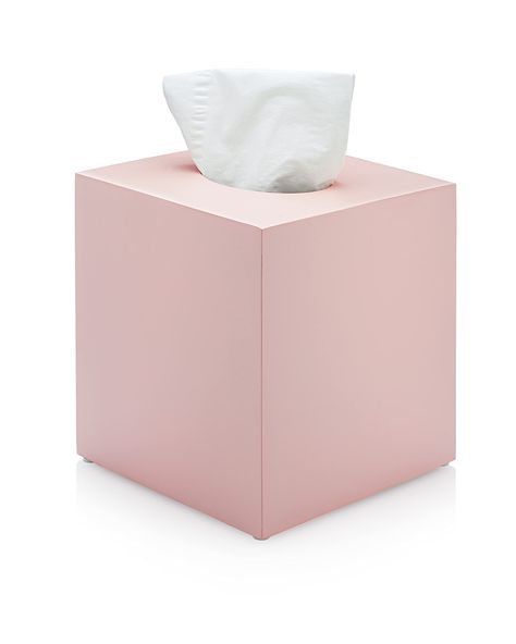 Pink Bedroom Accessories, Square Tissue Box Cover, Pink Thing, Pink Bathroom Accessories, Pink Dorm, Uni Room, Kleenex Box, Aesthetic Room Ideas, Pink Square