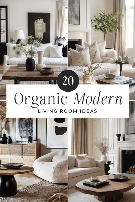 Check out "Organic Modern Living Room Ideas: 20 Top Tips" for inspiration on merging natural elements with contemporary style. Use wood, stone, and neutral tones to craft a serene space. Add lush greenery and minimalist furniture for a chic look. Whether updating or starting new, these ideas will help you create a balanced and inviting living room. Restoration Hardware Home Inspiration, Minimalist Style Apartment, Organic Modern Interior Design Apartment, Living Room Symmetry, Organic Modern Living Room Curtains, Modern Earthy Living Room Ideas, Living Room Design No Fireplace, Neutral Living Room Furniture Ideas, Home Decor Themes Contemporary
