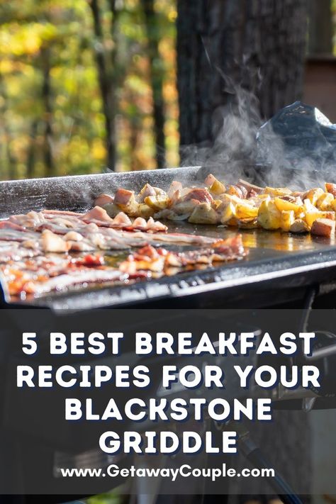 Breakfast On The Flat Top Grill, Breakfast On A Griddle, Camping Breakfast Blackstone, Recipes For Black Stone Grill, Recipes For A Griddle Grill, Flat Top Grill Recipes Camping, Blackstone Breakfast Ideas Camping, Flat Grill Breakfast Ideas, Breakfast On Flat Top Grill