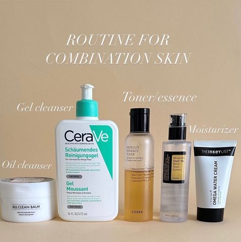 Combo Skin Care, Routine For Combination Skin, Combination Skin Care Routine, Combination Skin Routine, Moisturizer For Combination Skin, Skincare For Combination Skin, Cleanser For Combination Skin, Combination Skin Care, Skin Care Routine Order