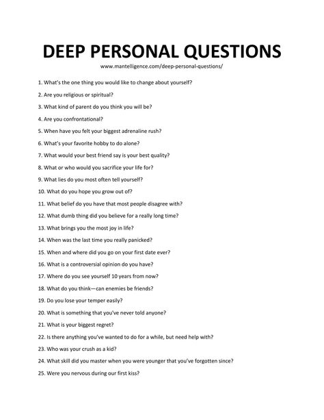 Downloadable and printable jpg/pdf list of Deep Personal Questions Cool Topics To Talk About, Things To Talk About With New Friends, What To Talk About With Your Best Friend, Ideas To Talk About With Friends, Topics To Talk About With Your Friend, Things To Talk About When Bored, Fun Things To Talk About With Friends, Fun Topics To Talk About With Friends, Stuff To Talk About With Your Friend
