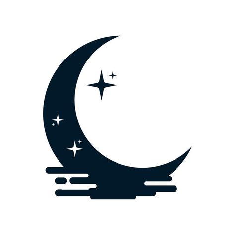 moon and night logo Moon Light Logo Design, Watermark Ideas Logo, Blue Moon Logo, Moonlight Logo, Night Symbol, Moon Logo Design, Sleep Logo, River Logo, Logo Moon