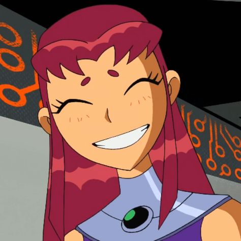 Starfire Titans, Old Teen Titans, Starfire Dc, Teen Titans Starfire, Starfire And Raven, Original Teen Titans, Fire Icons, Teen Titan, Female Cartoon