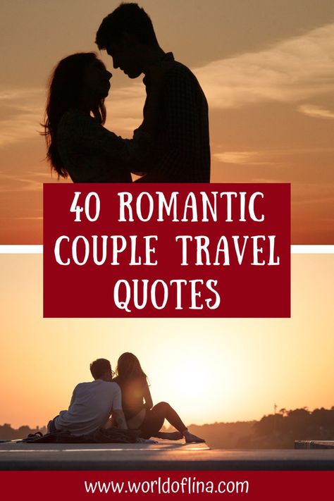 Here are the most romantic and inspiring couple travel quotes for Instagram captions or to inspire you and your travel partner! #coupletravel #travelquotes #travelinspiration #travelcouple | Instagram Travel Quotes | Travel Quotes for Couples Travel Quotes For Couples, Getaway Quotes, Travel Quotes For Instagram, Travel With Friends Quotes, Quotes For Instagram Captions, Couple Travel Quotes, Cruise Quotes, Quotes For Couples, Captions For Couples