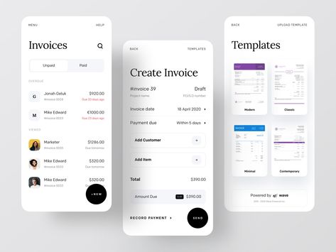 Create Invoice, Invoice Design, Finance App, Money Management Advice, Banking App, Mobile Ui Design, Ui Design Inspiration, Money Transfer, App Ui Design