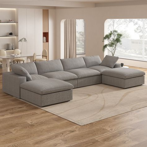 Sectional And Ottoman, U Shaped Sectional Sofa, Couch With Ottoman, Lounge Couch, Modular Couch, Corner Sectional Sofa, Couches For Sale, Unique Sofas, U Shaped Sectional