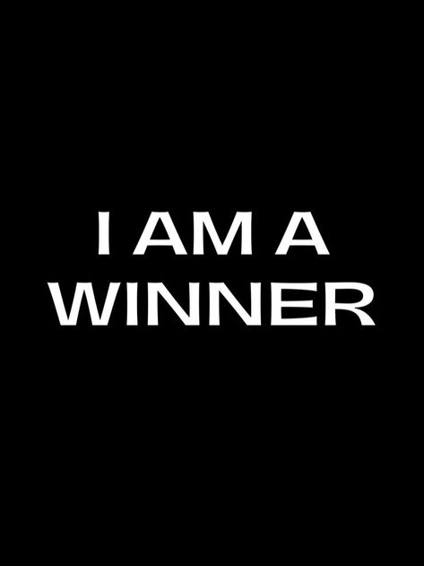 I’m A Winner Quotes, I Am A Champion, I Am A Winner Quotes, Winner Vision Board, I Am A Winner Affirmations, Winner Affirmations, Winner Quotes Motivation, Winners Mentality, Winner Aesthetic