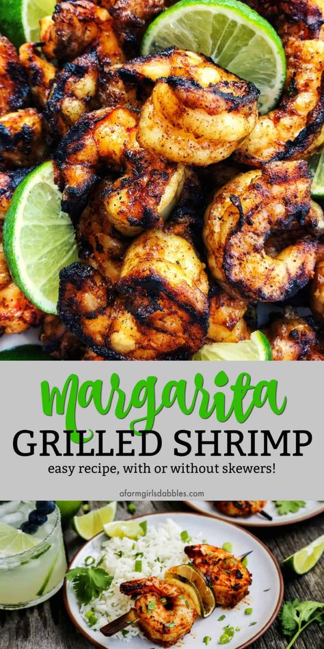 Margarita Shrimp, Grilled Shrimp Kabobs, Easy Grilled Shrimp Recipes, Seafood Tacos, Grilled Shrimp Recipe, Shrimp Kabobs, Grilled Shrimp Skewers, Grilled Shrimp Recipes, Shrimp Skewers