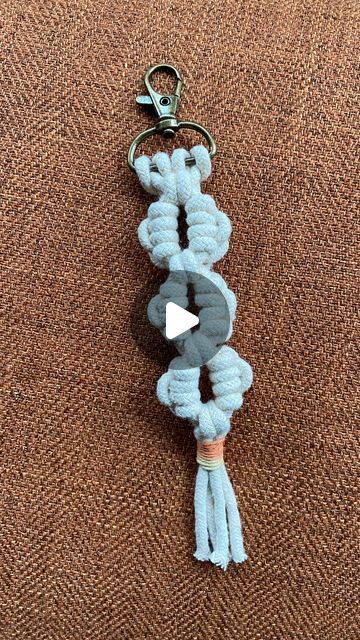 Sonya Benham on Instagram: "Macrame chain? I’ve been obsessed with chains lately. Here’s me playing with rope to make a knotted version. Messing about is part of the process. #macramechain #halfhitchknots #macramekeychain #sundayschool" Macramé, Macrame Chain, Macrame Patterns Tutorials, January 28, Macrame Patterns, A K, The Process, Macrame, Chain