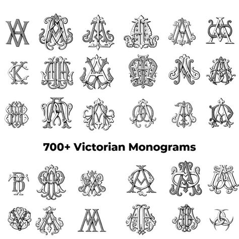 Victorian Monograms | Free download Victorian Steampunk Wedding, Victorian Lettering, Victorian Fonts, Gothic Text, Free Monogram Fonts, Antique Logo, Frames And Borders, Old English Font, Gothic Fonts