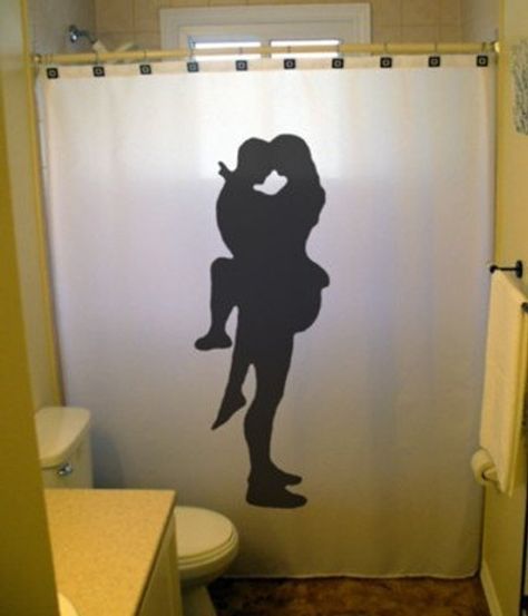 Bath Romantic, Bath Couple, Industrial Showers, Couple Romantic, Unique Shower Curtain, Shower Curtain Bathroom, Curtain Bathroom, Home Goods Decor, Couple Shower