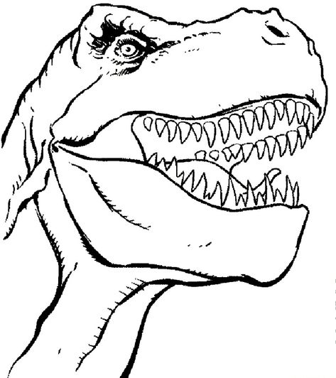 Tyrannosaurus Rex Face Coloring Page | Educative Printable T Rex Head Drawing, Rex Drawing, Dinosaur Printables, Prehistoric Dinosaurs, Dinosaur Drawing, Dinosaur Coloring Pages, Dinosaur Coloring, Dinosaur Kids, Tyrannosaurus Rex