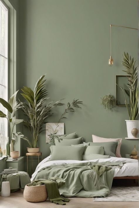 1. Sage green paint colors
2. Palette inspiration
3. Interior design trends
4. 2024 color palettes Hunter Green Bedrooms, Seafoam Green Bedroom, Light Green Bedrooms, Sage Bedroom, Sage Green Paint Color, Green Bedroom Walls, Sage Green Paint, Green Bedroom Decor, Clever Closet