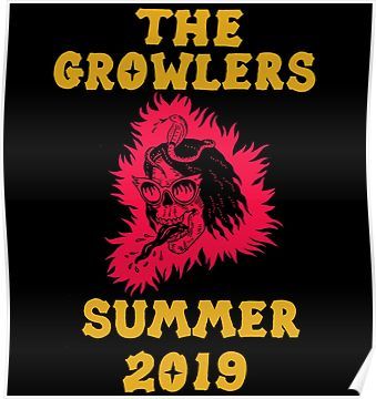 The Laris Manis Growler Poster Band Posters, Growlers Band, The Growlers, Beach Goth, Black Betty, Band Tattoo, Shirt Template, Music Album Cover, Red Walls