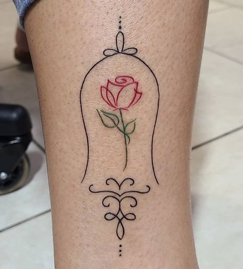 Beauty And The Best Rose Tattoo, Beauty A D The Beast Tattoo, Beauty And The Beast Simple Tattoo, Beauty Beast Rose Tattoo, Beauty And The Beast Rose Tattoo Simple, Disney Tattoo Beauty And The Beast, Beauty And The Beast Rose Tattoo Small, Rose Tattoo Beauty And The Beast, Disney Rose Tattoo