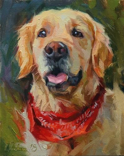 Portraits Pop Art, Dog Portraits Painting, 골든 리트리버, Painting Dog, 강아지 그림, Dog Artwork, Oil Portrait, Arte Sketchbook, Arte Animal