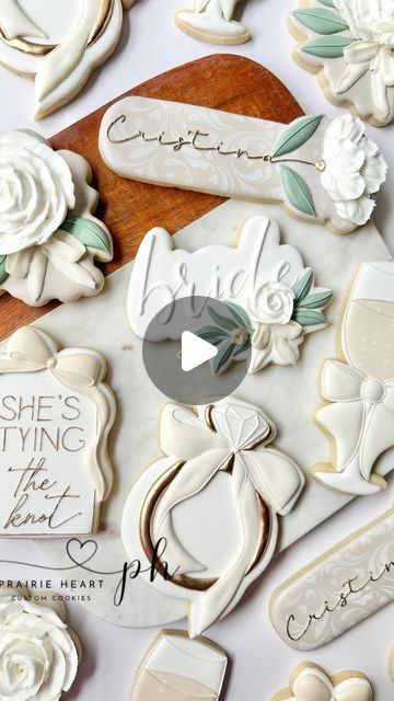 Naomi on Instagram: "She’s tying the knot! This fabulous bridal shower themed ties in beautifully with the popular coquette trend. 🥰

#bridalshowercookies #weddingcookies #sugarcookies #decoratedcookies #royalicingcookies #customcookies #cookiesofinstagram #calgarycookies #calgarybakery #customcookiescalgary #yyccookies #yycbakery #customcookiesyyc #prairieheartcustomcookies" Tying The Knot Cookies, She's Tying The Knot Bridal Shower Theme, She’s Tying The Knot Bridal Shower Theme, Bachelorette Cookie Ideas, Knot Cookies, Bachelorette Cookies, Bridal Shower Cookies, Tying The Knot, Wedding Cookies