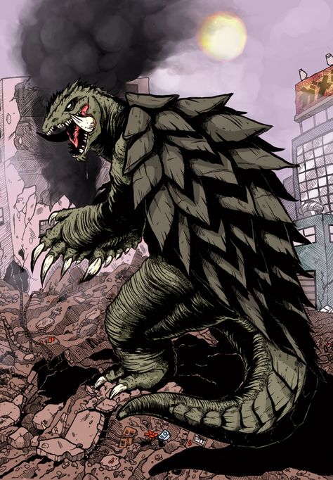 Gamera Art Print by loganvanderwolf - X-Small Gamera Kaiju Art, Godzilla Suit, Godzilla Wallpaper, All Godzilla Monsters, Fire Breathing, Beast Creature, Creature Artwork, Kaiju Art, Famous Monsters